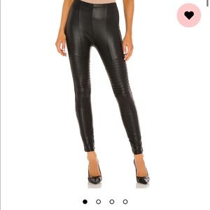 Fleece lined Leather leggings